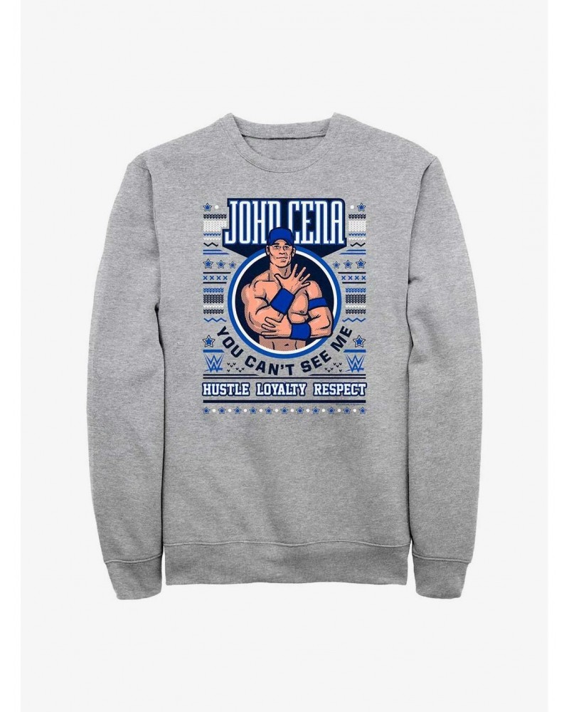 WWE John Cena Ugly Christmas Sweatshirt $8.86 Sweatshirts