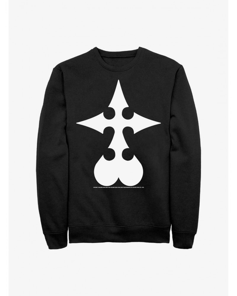 Disney Kingdom Hearts Nobody Symbol Crew Sweatshirt $13.28 Sweatshirts