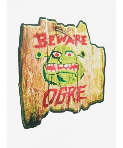 Shrek Beware Ogre Wood Wall Art $7.11 Merchandises