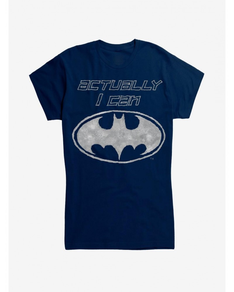 DC Comics Batgirl Actually I Can Girls T-Shirt $8.76 T-Shirts