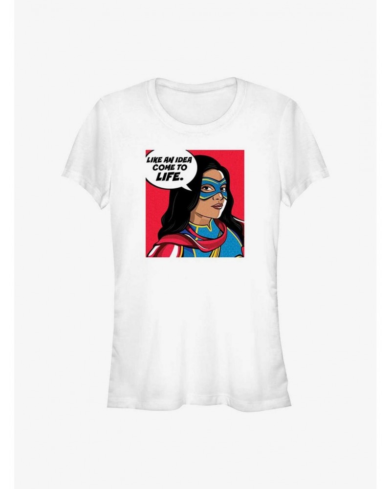 Marvel Ms. Marvel Idea Come To Life Girls T-Shirt $5.98 T-Shirts