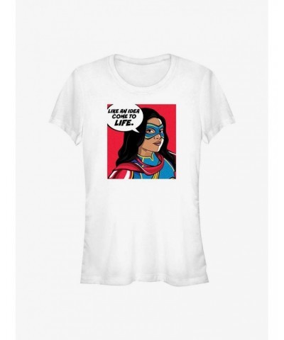 Marvel Ms. Marvel Idea Come To Life Girls T-Shirt $5.98 T-Shirts