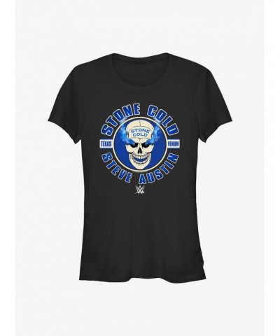 WWE Stone Cold Steve Austin Circle Logo Girls T-Shirt $9.96 T-Shirts