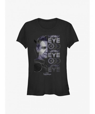 Marvel Hawkeye Half Face Girls T-Shirt $6.18 T-Shirts