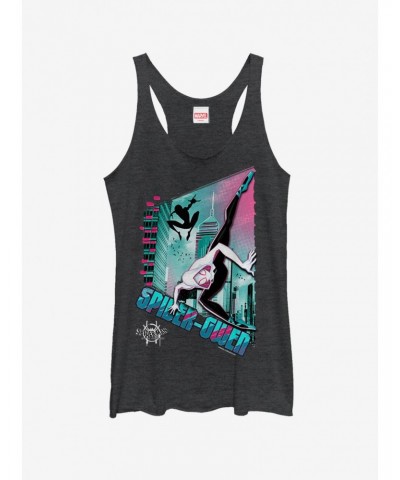 Marvel Spider-Man: Into The Spider-Verse Ghost-Spider Panel Girls Tank Top $7.04 Tops