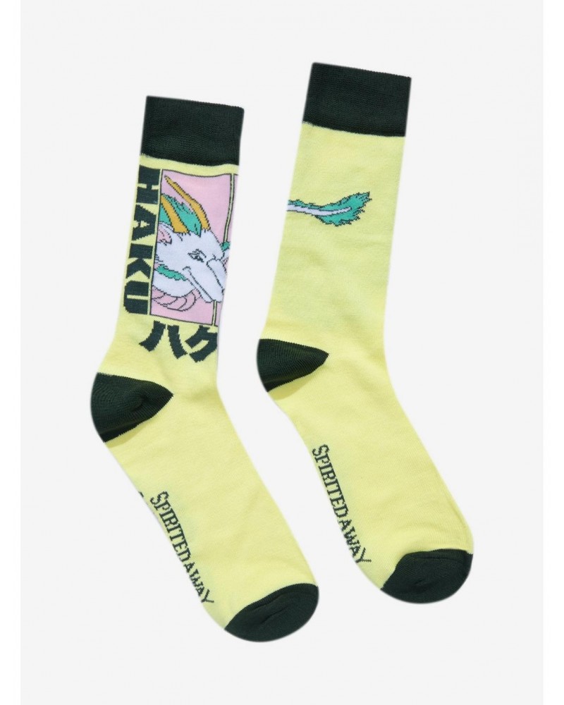 Studio Ghibli Spirited Away Haku Panel Crew Socks $2.54 Socks