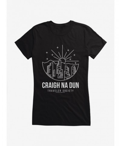 Outlander Craigh Na Dun Society Emblem Girls T-Shirt $6.80 T-Shirts