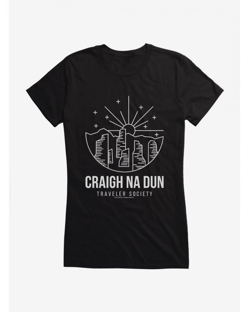 Outlander Craigh Na Dun Society Emblem Girls T-Shirt $6.80 T-Shirts