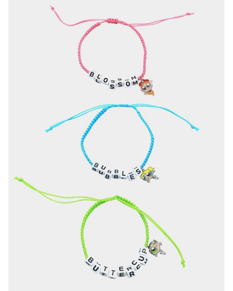 The Powerpuff Girls Best Friend Cord Bracelet Set $4.26 Bracelet Set