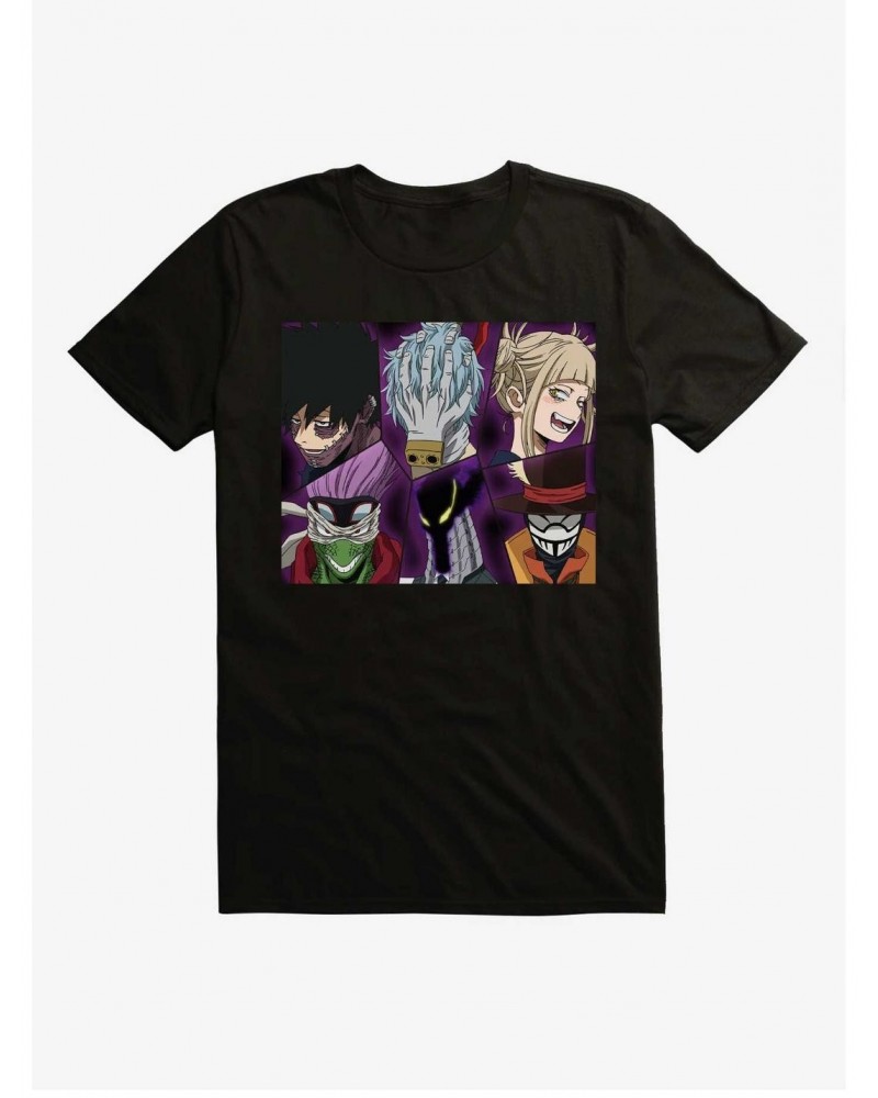 My Hero Academia League Of Villains Faces Black T-Shirt $9.56 T-Shirts