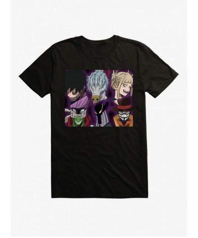 My Hero Academia League Of Villains Faces Black T-Shirt $9.56 T-Shirts