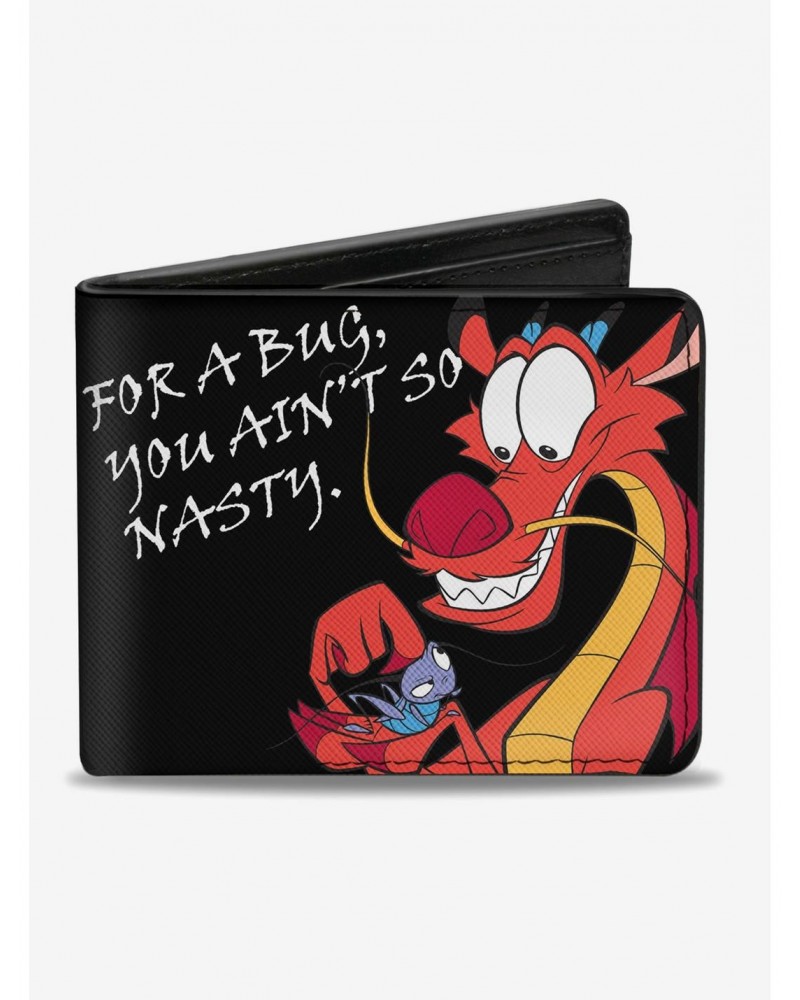 Disney Mulan Mushu and Cricket Bifold Wallet $9.26 Wallets