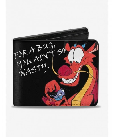 Disney Mulan Mushu and Cricket Bifold Wallet $9.26 Wallets