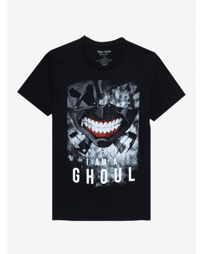 Tokyo Ghoul I Am A Ghoul Mask T-Shirt $9.32 T-Shirts