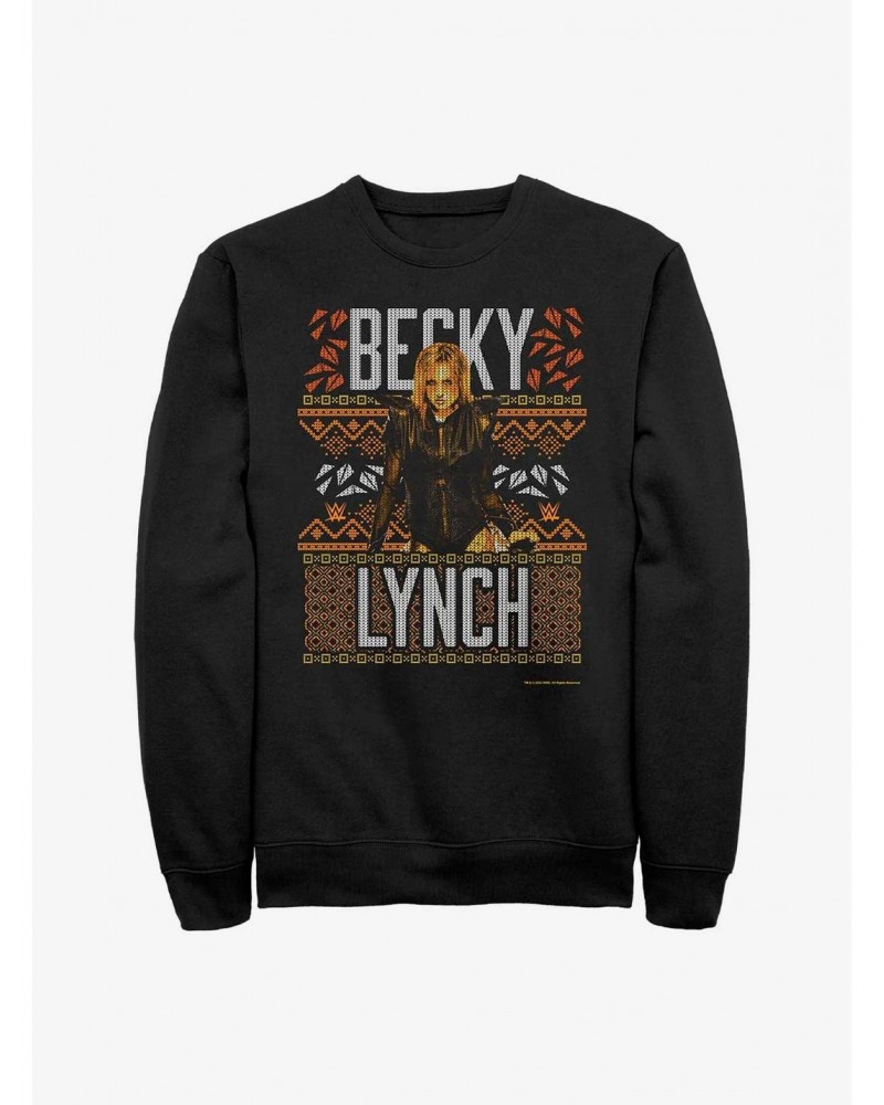 WWE Becky Lynch Ugly Christmas Sweatshirt $12.40 Sweatshirts