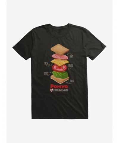 Studio Ghibli Ponyo Deconstructed Ham Sandwich T-Shirt $6.31 T-Shirts