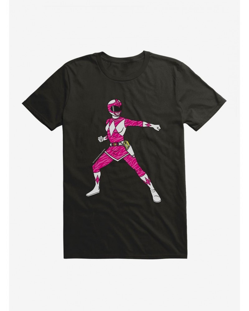 Mighty Morphin Power Rangers Pink Ranger Ready T-Shirt $8.60 T-Shirts