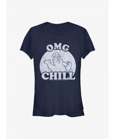 Frosty The Snowman Omg Chill Girls T-Shirt $9.36 T-Shirts