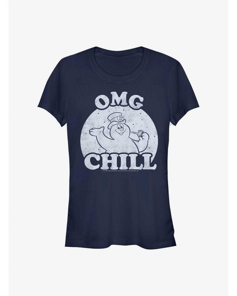 Frosty The Snowman Omg Chill Girls T-Shirt $9.36 T-Shirts