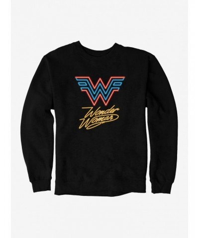 DC Comics Wonder Woman 1984 Neon Throwback Sweatshirt $9.15 Sweatshirts