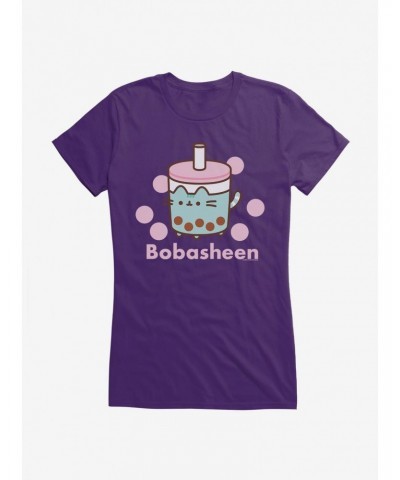 Pusheen Sips Bobasheen Girls T-Shirt $6.97 T-Shirts