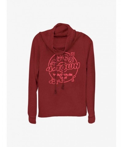 Disney Pixar Turning Red 4Town Tour Cowl Neck Long-Sleeve Top $14.73 Tops