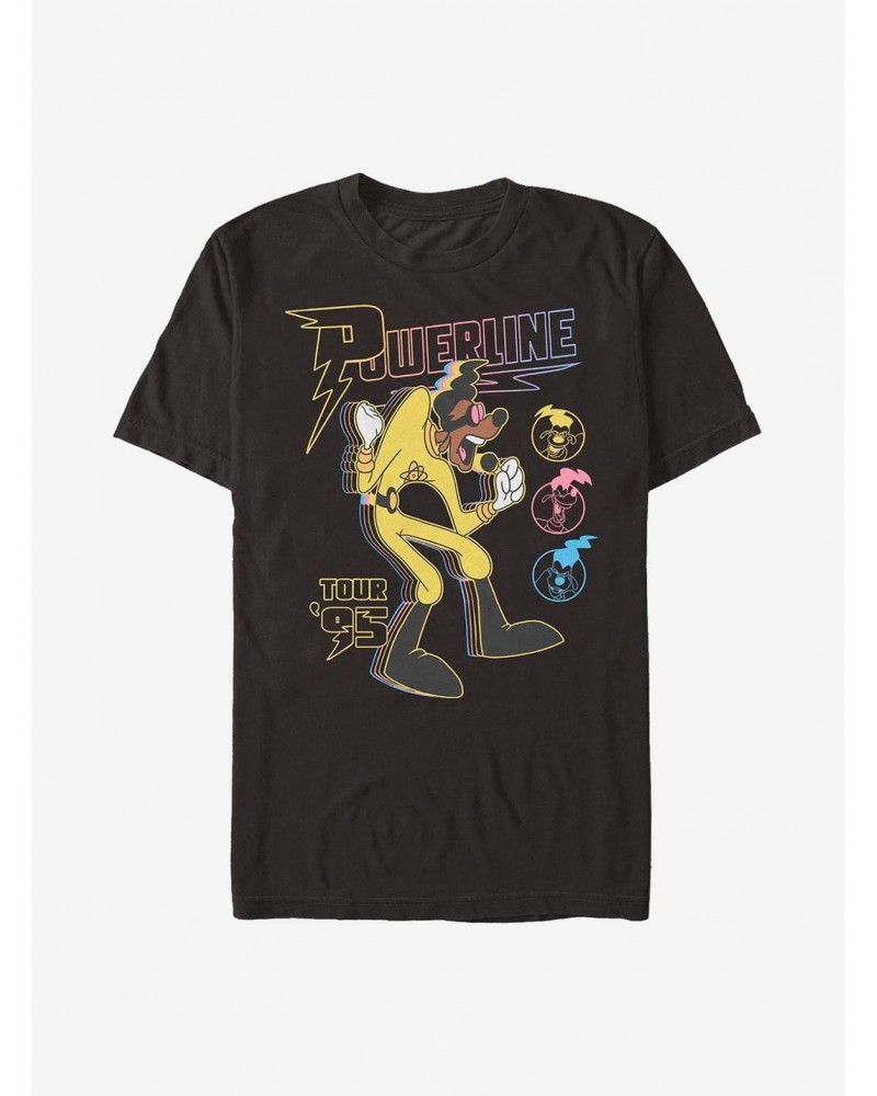 Disney A Goofy Movie Powerline Tour T-Shirt $8.22 T-Shirts