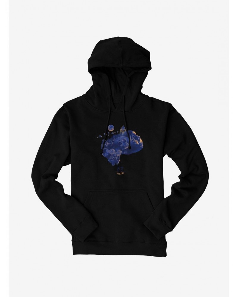 E.T. 40th Anniversary Collage Art Graphic Hoodie $14.37 Hoodies