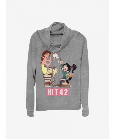 Disney Wreck-It Ralph Tea And Books BFFS Cowlneck Long-Sleeve Girls Top $16.88 Tops