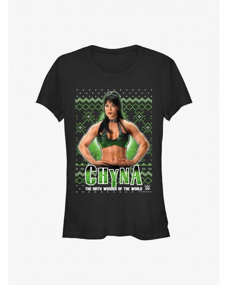 WWE Chyna Ninth Wonder Ugly Christmas Girls T-Shirt $7.37 T-Shirts