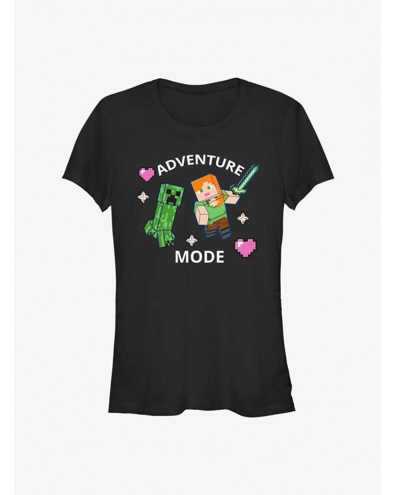 Minecraft Adventure Mode Girls T-Shirt $7.57 T-Shirts