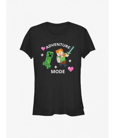 Minecraft Adventure Mode Girls T-Shirt $7.57 T-Shirts