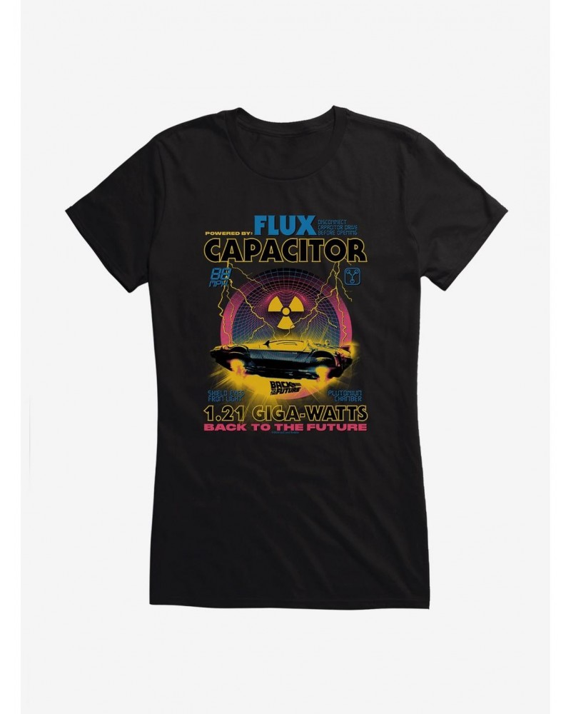 Back To The Future Powered By Flux Girls T-shirt $6.77 T-Shirts