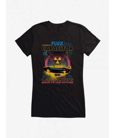 Back To The Future Powered By Flux Girls T-shirt $6.77 T-Shirts