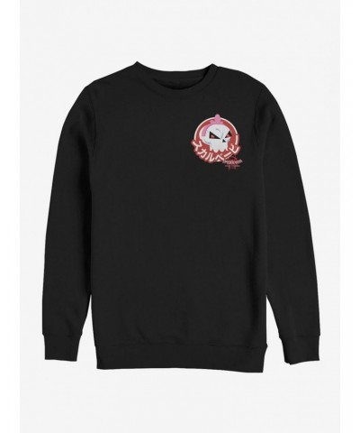 Marvel Spider-Man Spider-Verse Skull Sticker Pocket Sweatshirt $11.22 Sweatshirts