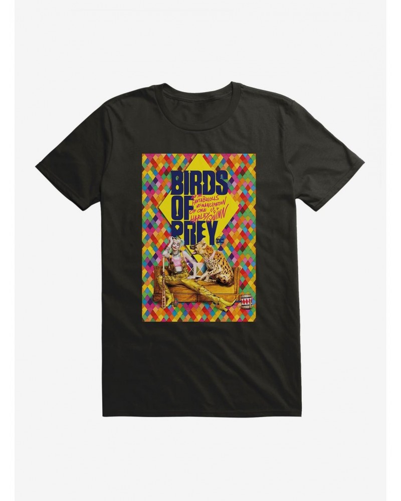 DC Comics Birds Of Prey Harley Quinn Movie Poster Black T-Shirt $9.18 T-Shirts