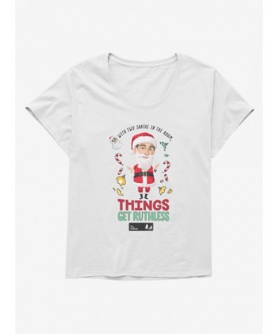 The Office Two Santas Girls T-Shirt Plus Size $7.65 T-Shirts