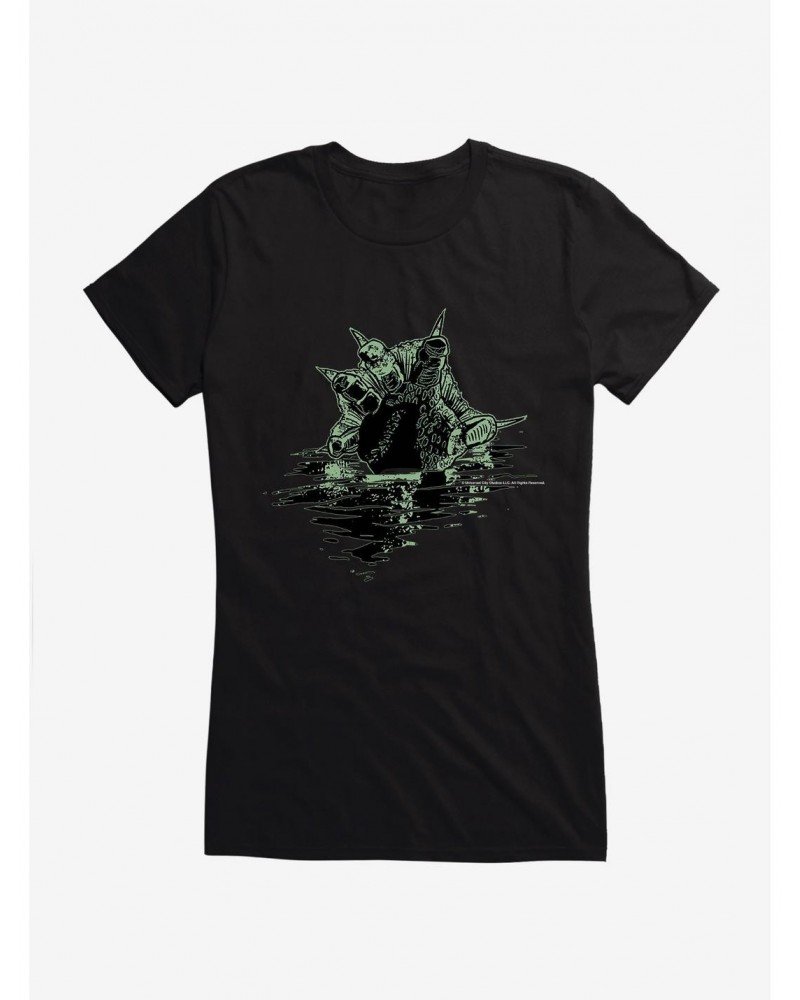 The Creature From The Black Lagoon Fin Attack Girls T-Shirt $11.45 T-Shirts