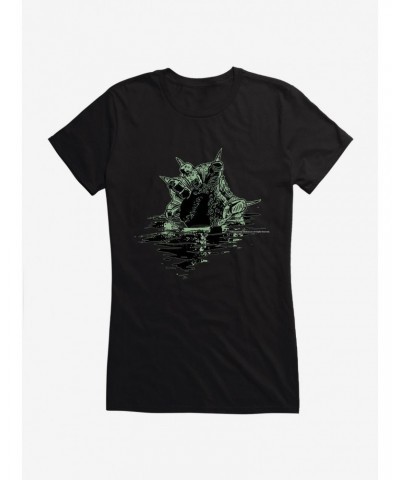 The Creature From The Black Lagoon Fin Attack Girls T-Shirt $11.45 T-Shirts