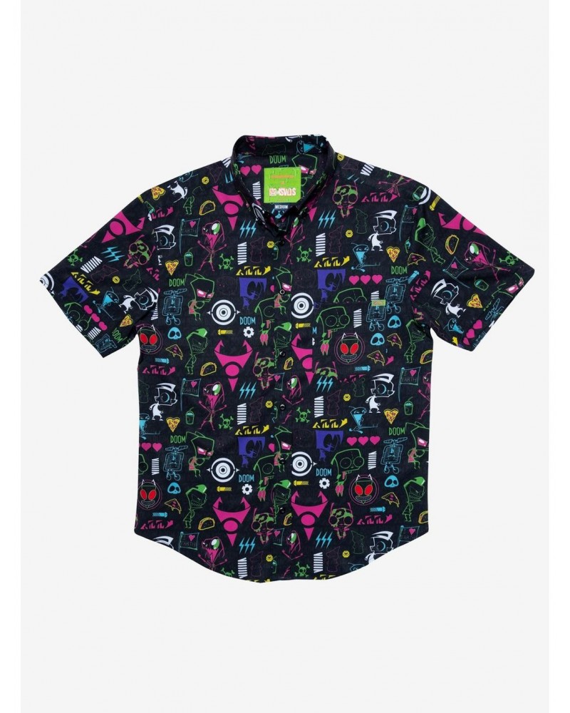 RSVLTS Invader Zim Operation Impending Doom 2 KUNUFLEX Short Sleeve Shirt $32.61 Shirts