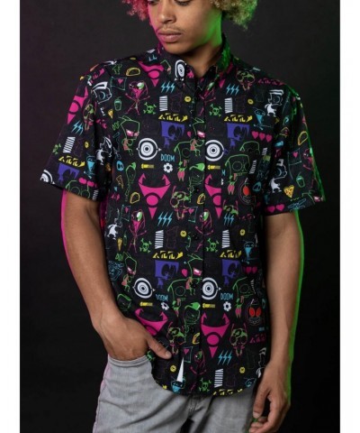 RSVLTS Invader Zim Operation Impending Doom 2 KUNUFLEX Short Sleeve Shirt $32.61 Shirts