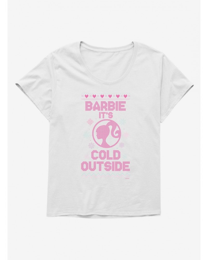 Barbie It's Cold Outside Ugly Christmas Pattern Girls T-Shirt Plus Size $8.85 T-Shirts