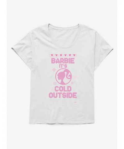 Barbie It's Cold Outside Ugly Christmas Pattern Girls T-Shirt Plus Size $8.85 T-Shirts