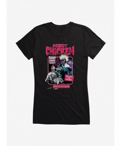 Robot Chicken They Love The Violence Girls T-Shirt $6.57 T-Shirts