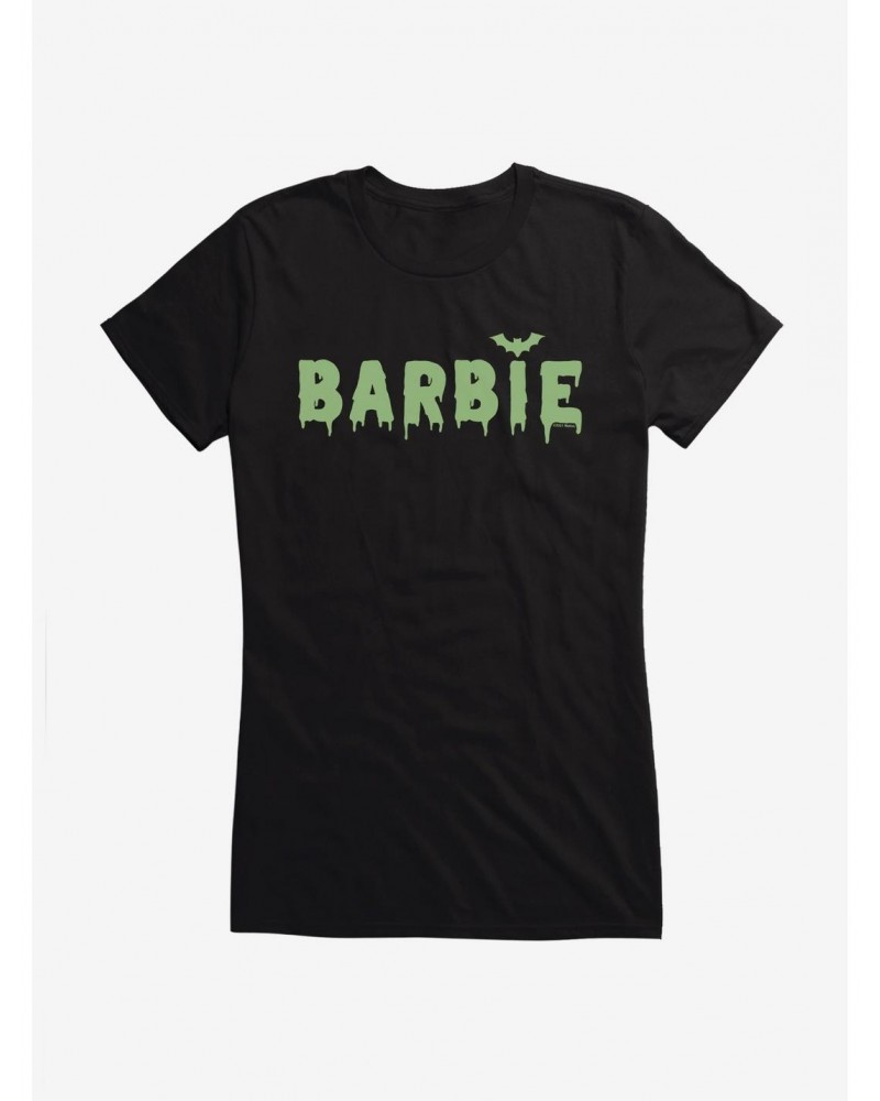 Barbie Haloween Drip Bat Logo Girls T-Shirt $7.57 T-Shirts