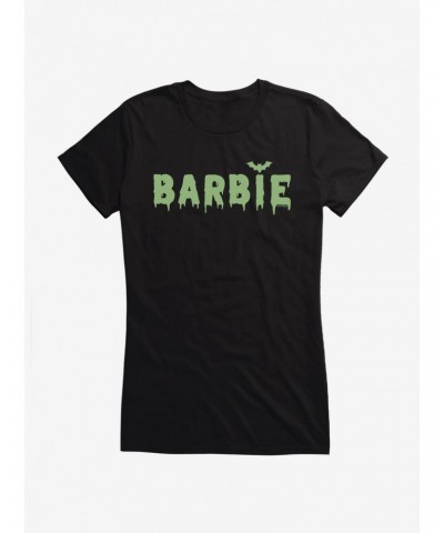 Barbie Haloween Drip Bat Logo Girls T-Shirt $7.57 T-Shirts