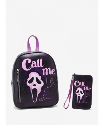 Scream Ghost Face Call Me Mini Backpack $20.46 Backpacks