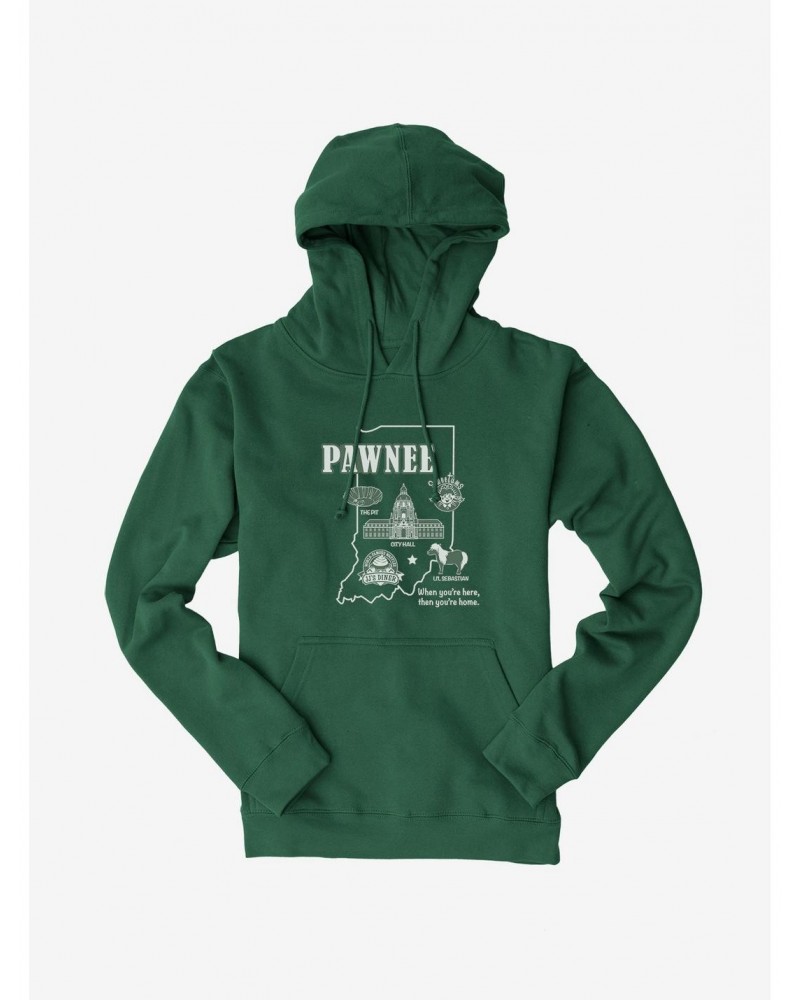 Parks And Recreation Pawnee Map Hoodie $12.89 Hoodies