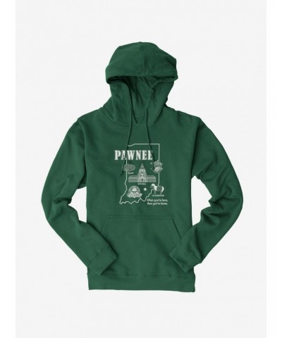 Parks And Recreation Pawnee Map Hoodie $12.89 Hoodies