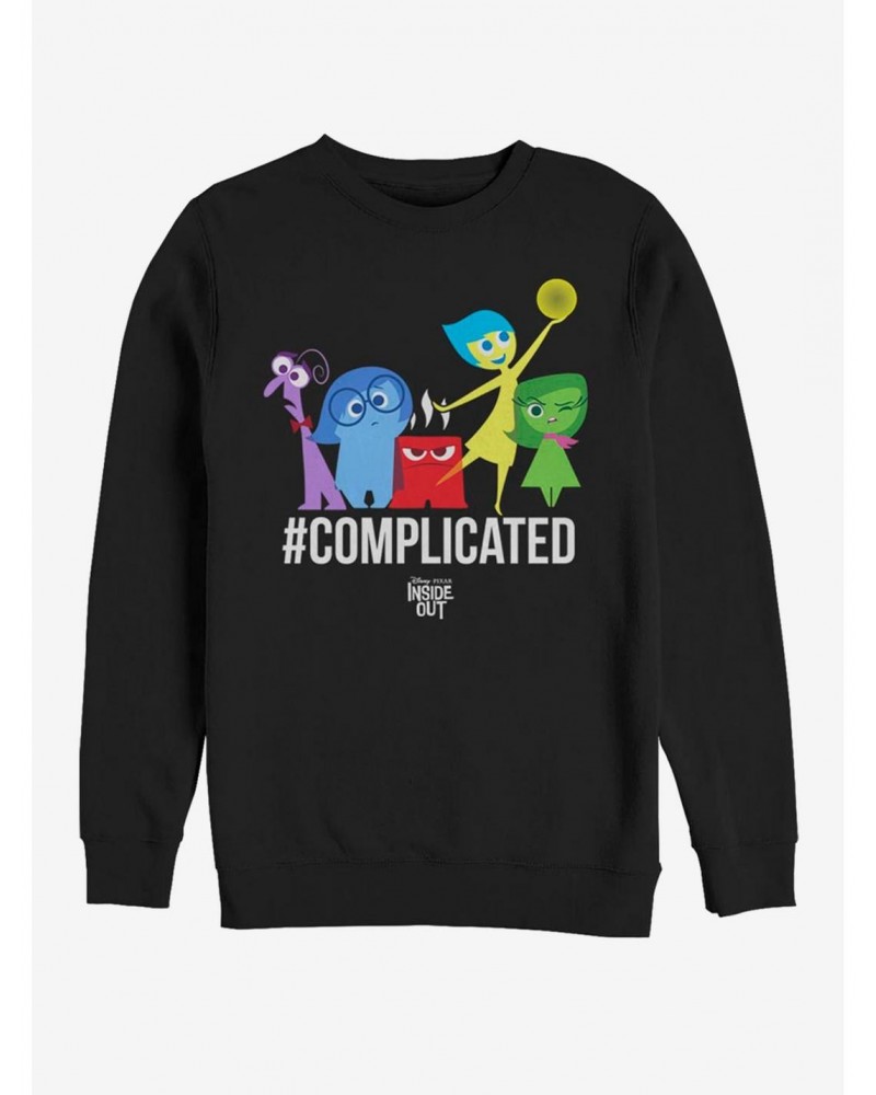 Disney Pixar Inside Out Complicated Crew Sweatshirt $14.76 Sweatshirts